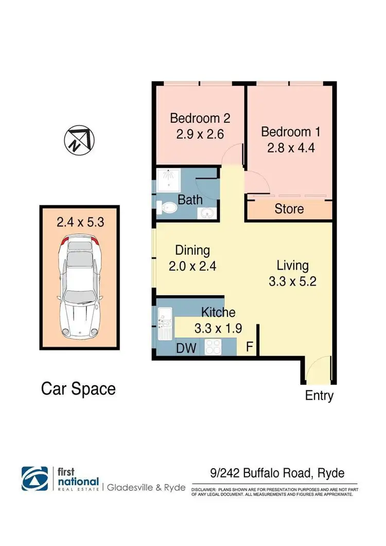 Floorplan of Homely apartment listing, 9/242 Buffalo Road, Ryde NSW 2112
