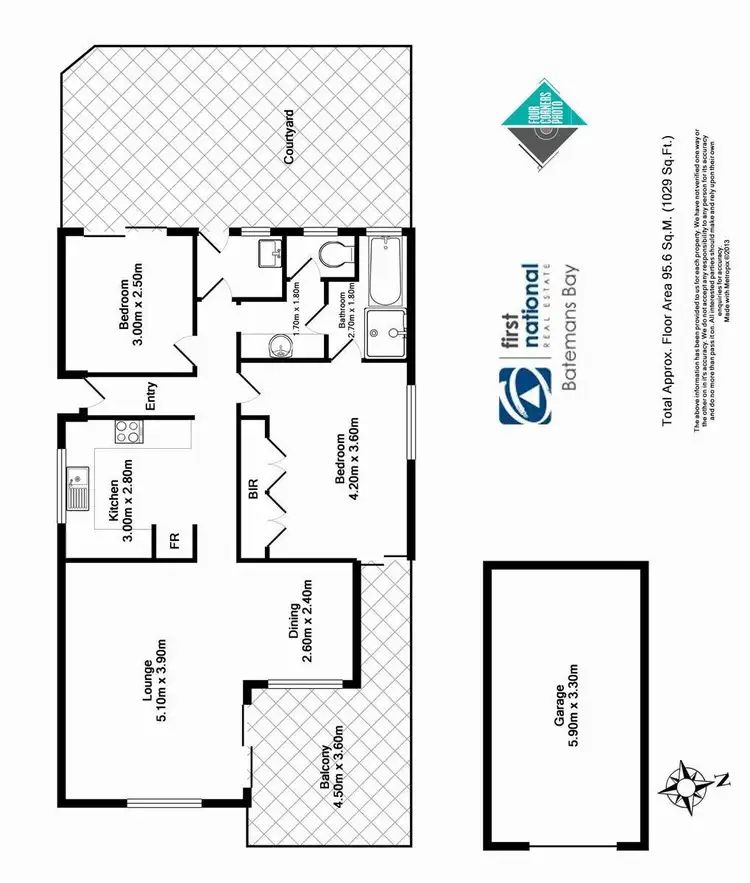 Floorplan of Homely unit listing, 5/2 Sheila Street, Batehaven NSW 2536