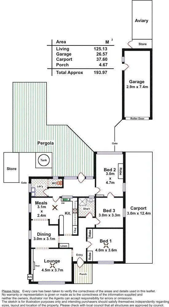 Floorplan of Homely house listing, 46 Walsh Avenue, St Marys SA 5042