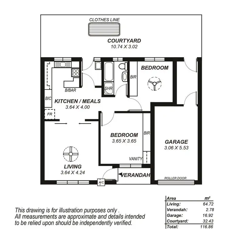 Floorplan of Homely unit listing, 12/2 Hazel Street, Ascot Park SA 5043
