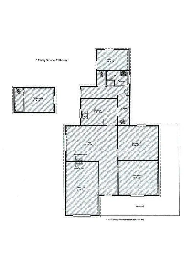 Floorplan of Homely house listing, 8 Panfry Terrace, Edithburgh SA 5583