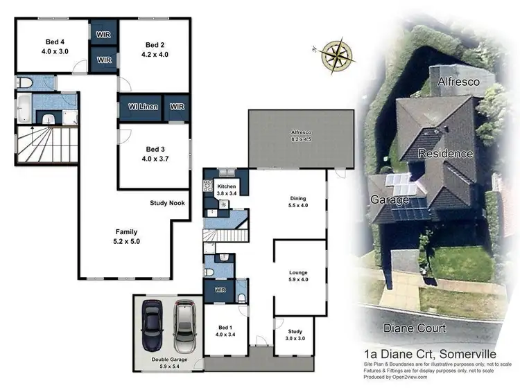 Floorplan of Homely house listing, 1a Diane Court, Somerville VIC 3912