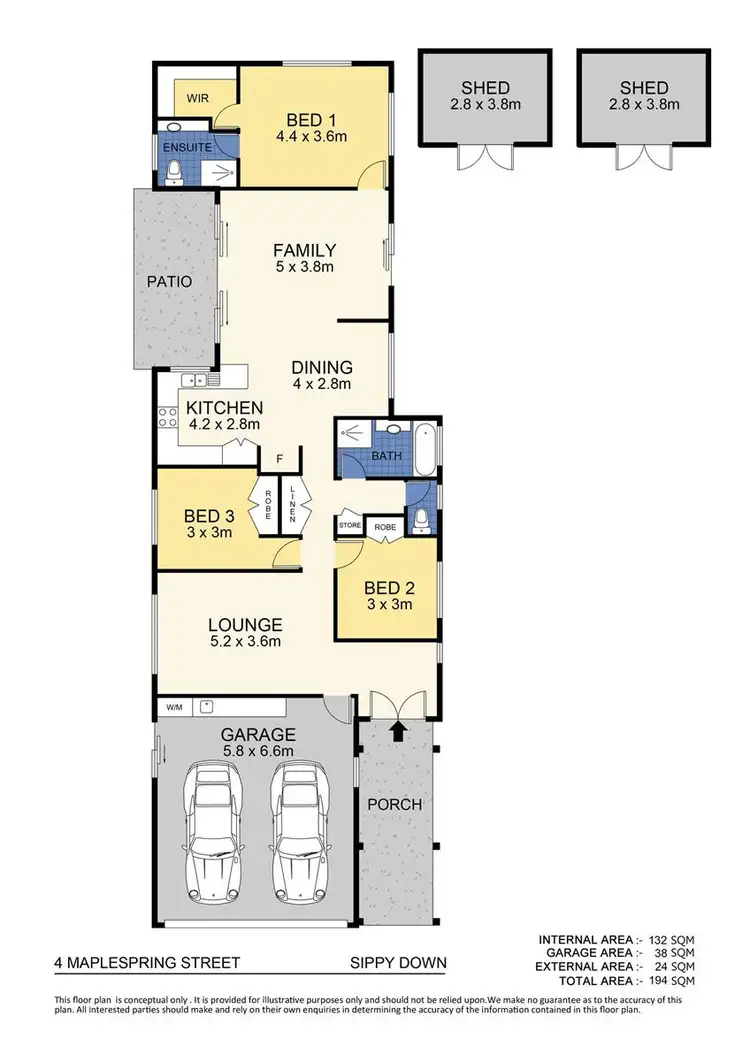 Floorplan of Homely house listing, 4 Maplespring Street, Sippy Downs QLD 4556
