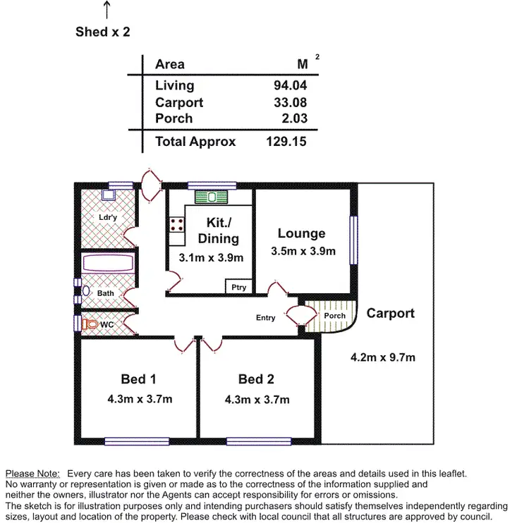 Floorplan of Homely house listing, 27 Edward Street, Ottoway SA 5013