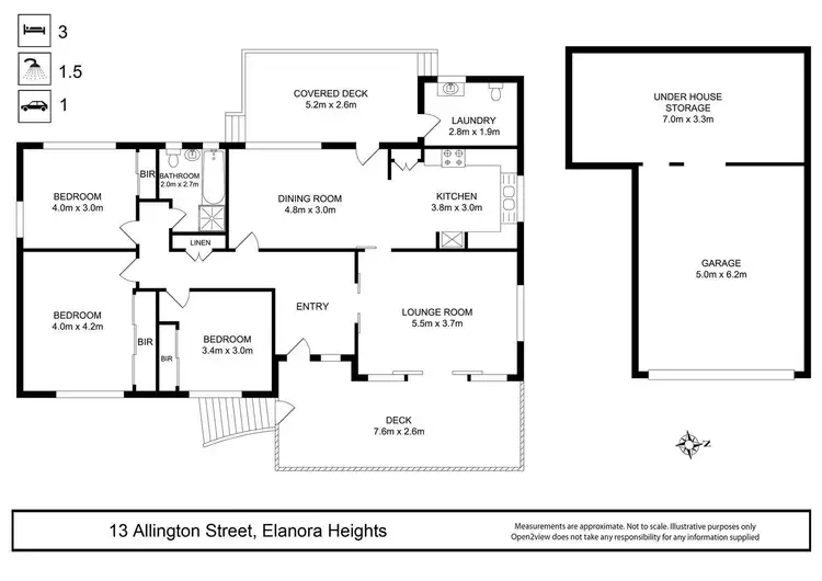 Floorplan of Homely house listing, 13 Allington Crescent, Elanora Heights NSW 2101