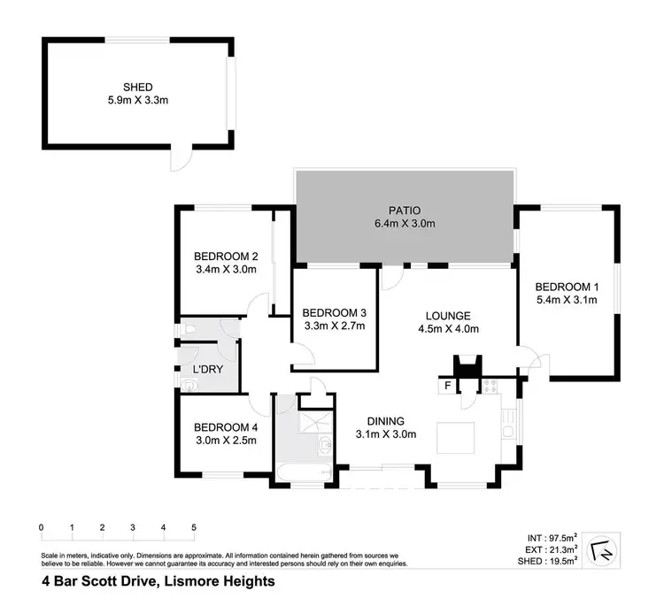 Floorplan of Homely house listing, 4 Barr Scott Drive, Lismore Heights NSW 2480