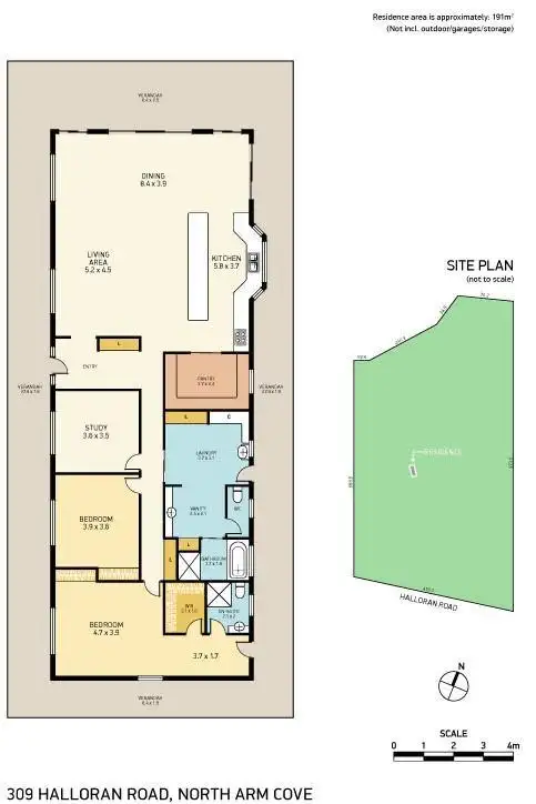 Floorplan of Homely rural property listing, 309 Halloran Road, North Arm Cove NSW 2324