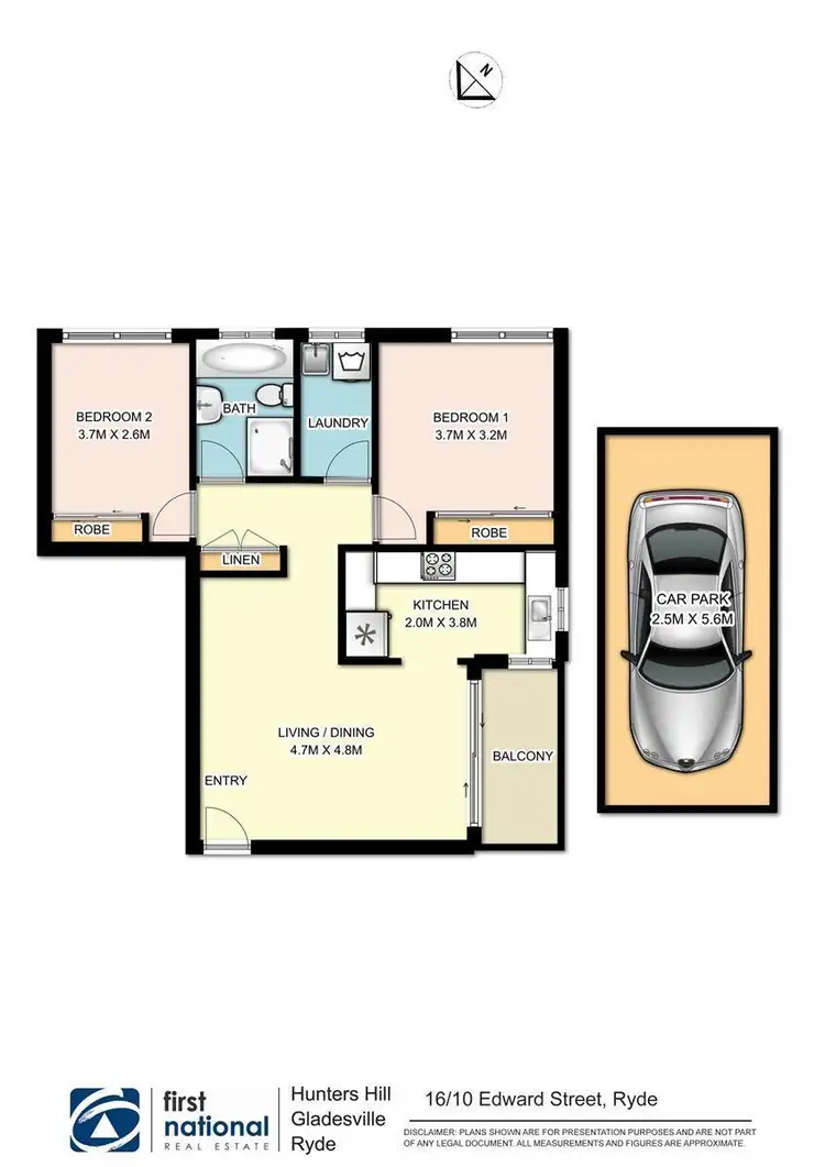 Floorplan of Homely apartment listing, 16/10 Edward Street, Ryde NSW 2112