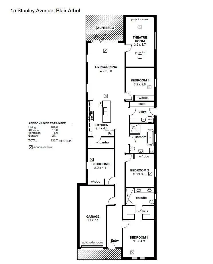 Floorplan of Homely house listing, 15 Stanley Avenue, Blair Athol SA 5084