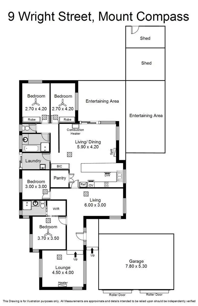 Floorplan of Homely house listing, 9 Wright Avenue, Mount Compass SA 5210