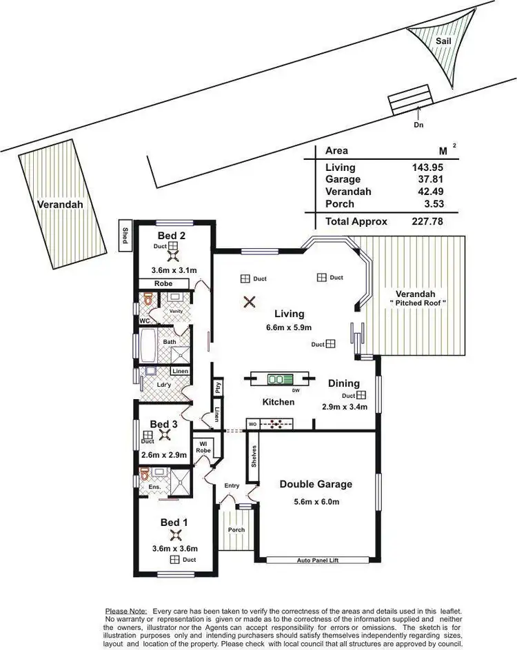 Floorplan of Homely house listing, 6 Marryat Close, Athelstone SA 5076