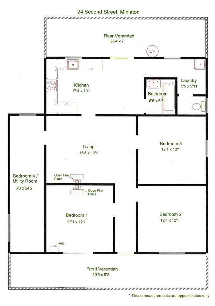Floorplan of Homely house listing, 24 Second Street, Minlaton SA 5575