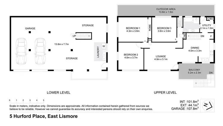 Floorplan of Homely house listing, 5 Hurford Place, East Lismore NSW 2480