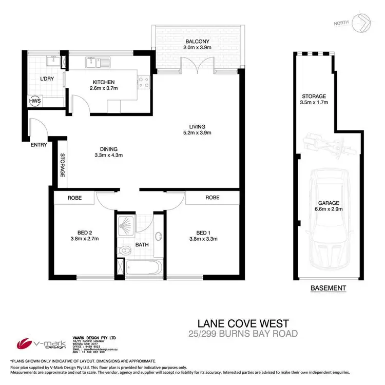 Floorplan of Homely apartment listing, 25/299 Burns Bay Road, Lane Cove NSW 2066