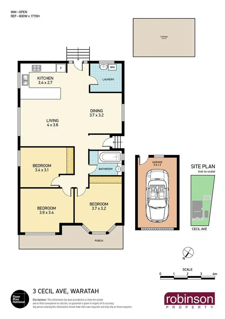 Floorplan of Homely house listing, 3 Cecil Avenue, Waratah NSW 2298