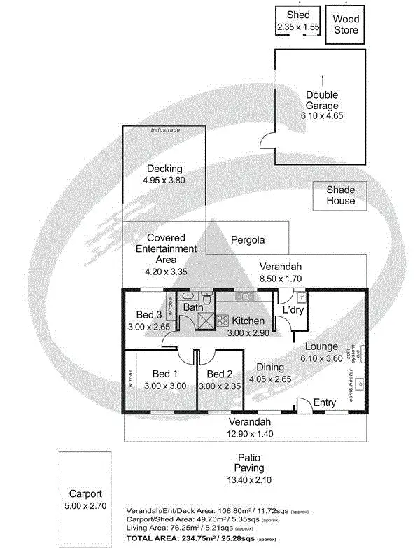 Floorplan of Homely house listing, 25 Wigzell Street, Littlehampton SA 5250