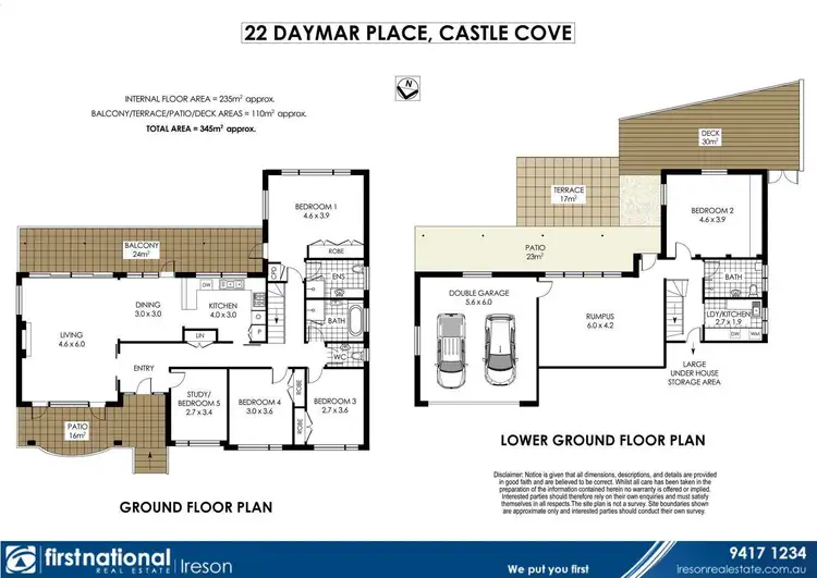 Floorplan of Homely house listing, 22 Daymar Place, Castle Cove NSW 2069