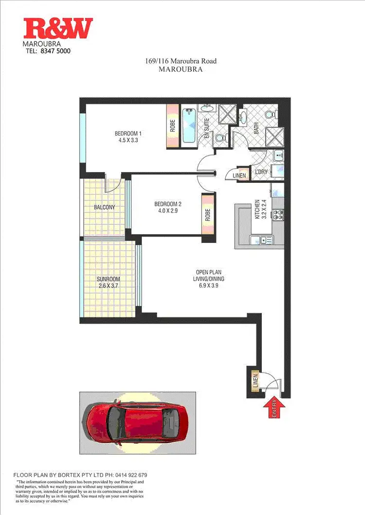 Floorplan of Homely apartment listing, 169/116 Maroubra Road, Maroubra NSW 2035