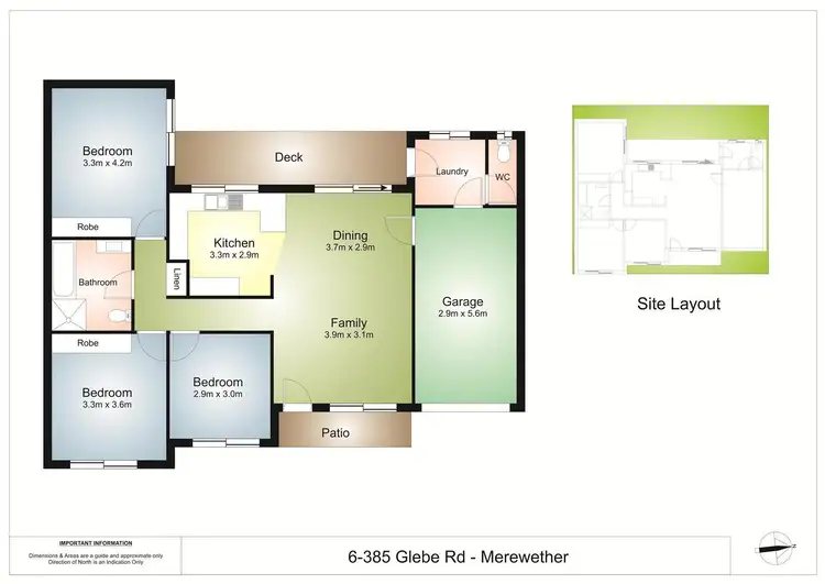 Floorplan of Homely townhouse listing, 6/385 Glebe Road, Merewether NSW 2291