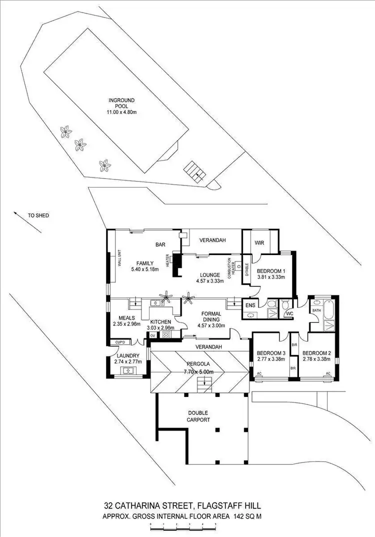 Floorplan of Homely house listing, 32 Catharina Street, Flagstaff Hill SA 5159
