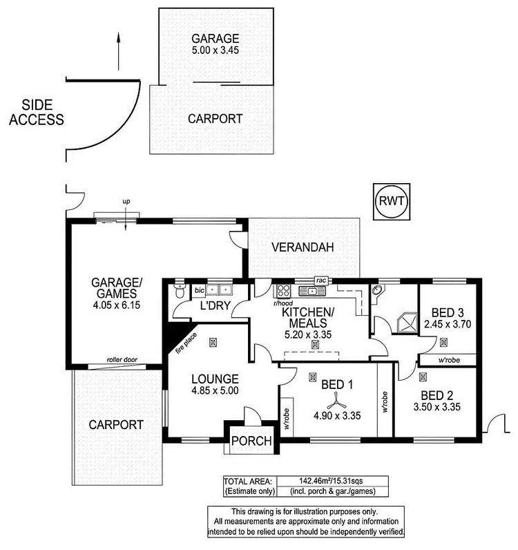 Floorplan of Homely house listing, 8 Raymond Avenue, North Plympton SA 5037