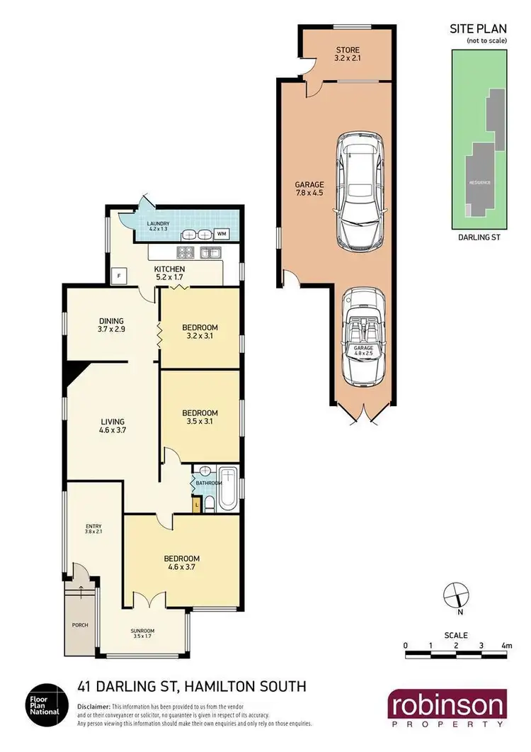 Floorplan of Homely house listing, 41 Darling Street, Hamilton South NSW 2303
