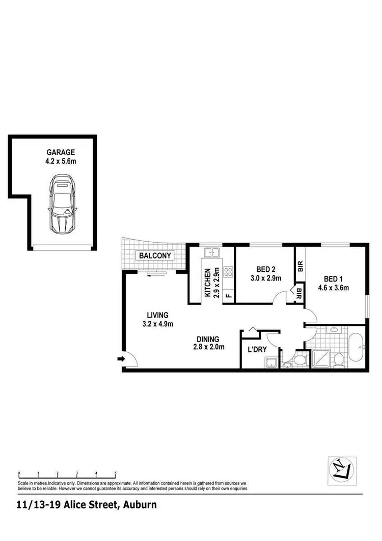 Floorplan of Homely unit listing, 11/13-19 Alice Street, Auburn NSW 2144