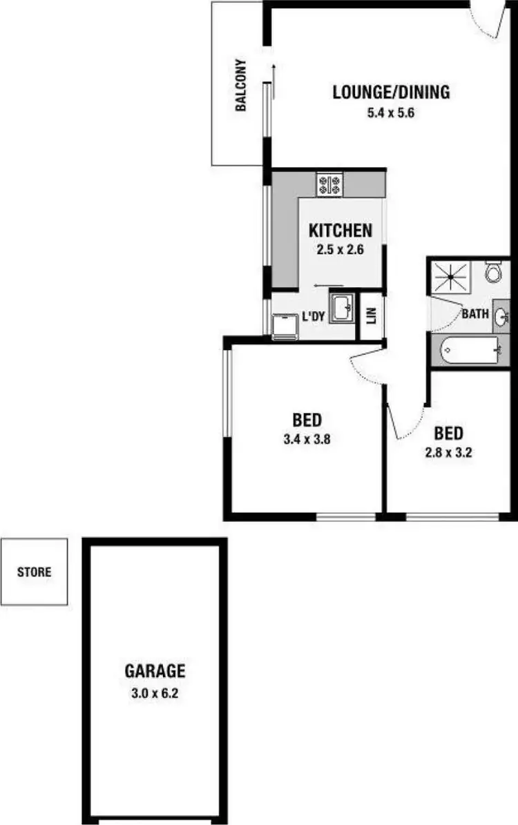 Floorplan of Homely apartment listing, 4/89 Albert Street, Hornsby NSW 2077