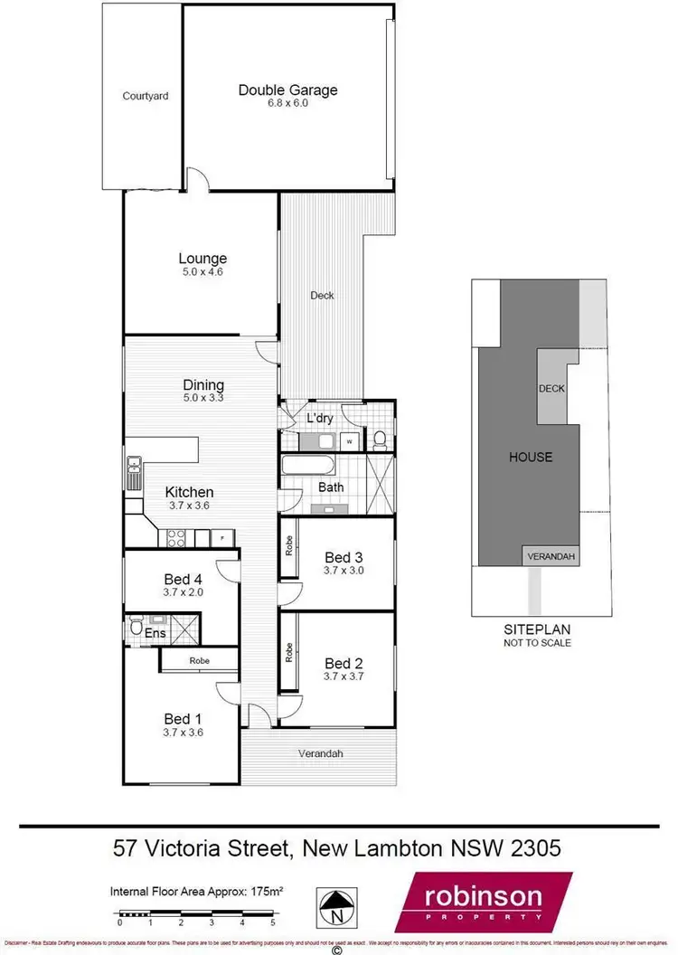 Floorplan of Homely house listing, 57 Victoria Street, New Lambton NSW 2305