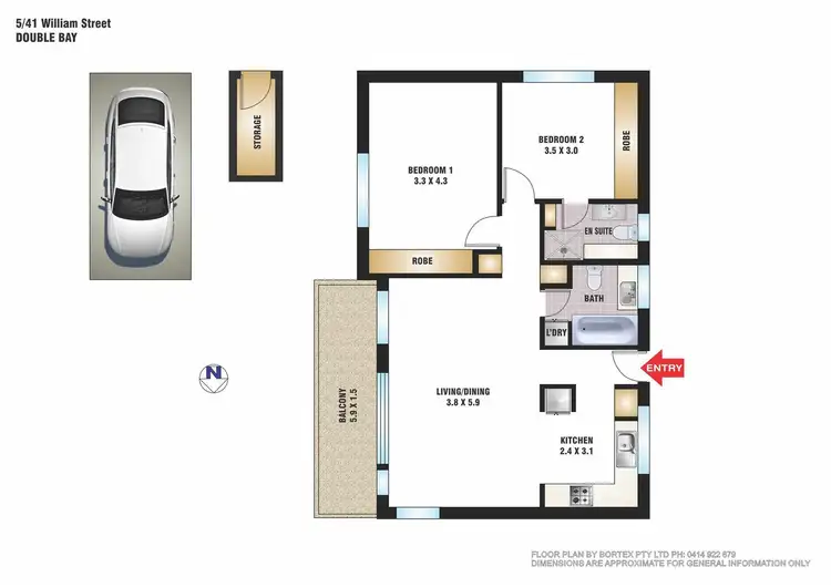 Floorplan of Homely apartment listing, 5/41 William Street, Double Bay NSW 2028