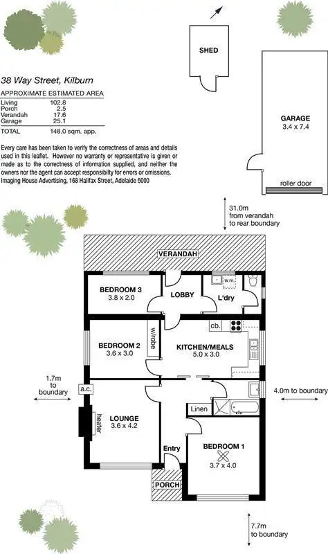 Floorplan of Homely house listing, 38 Way Street, Kilburn SA 5084
