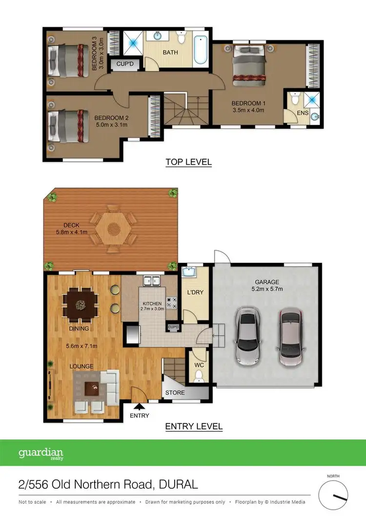 Floorplan of Homely townhouse listing, 2/556 Old Northern Road, Dural NSW 2158