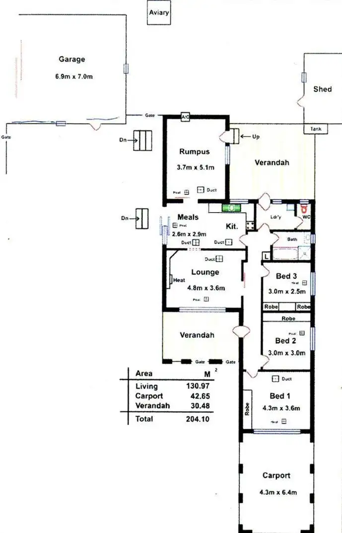 Floorplan of Homely house listing, 9 Farm Drive, Redwood Park SA 5097