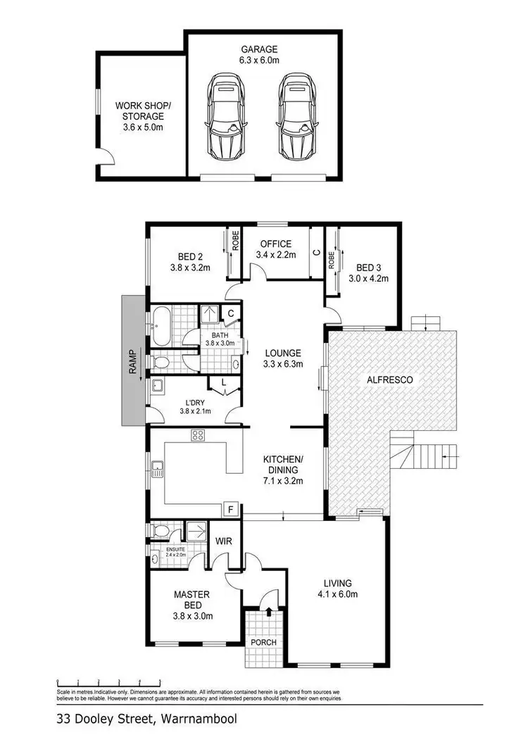 Floorplan of Homely house listing, 33 Dooley Street, Warrnambool VIC 3280