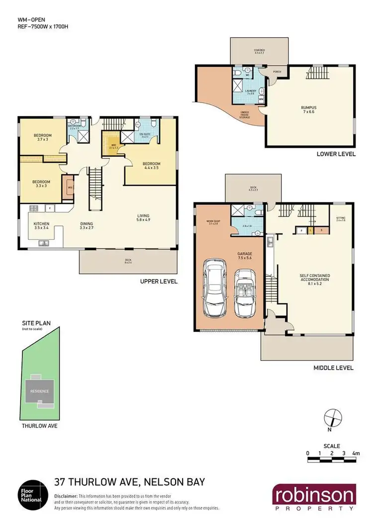 Floorplan of Homely house listing, 37 Thurlow Avenue, Nelson Bay NSW 2315