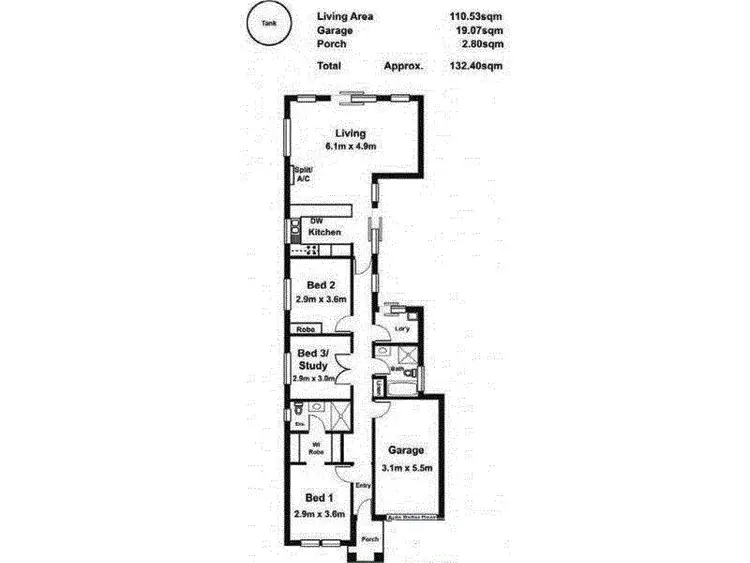 Floorplan of Homely house listing, 13B Martins Road, Salisbury Downs SA 5108