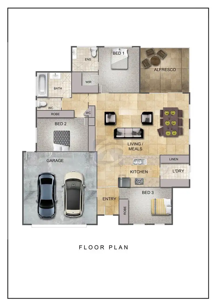 Floorplan of Homely townhouse listing, 30A Saxton Street, Numurkah VIC 3636