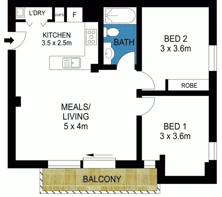 Floorplan of Homely apartment listing, 901/639 Lt Bourke Street, Melbourne VIC 3000