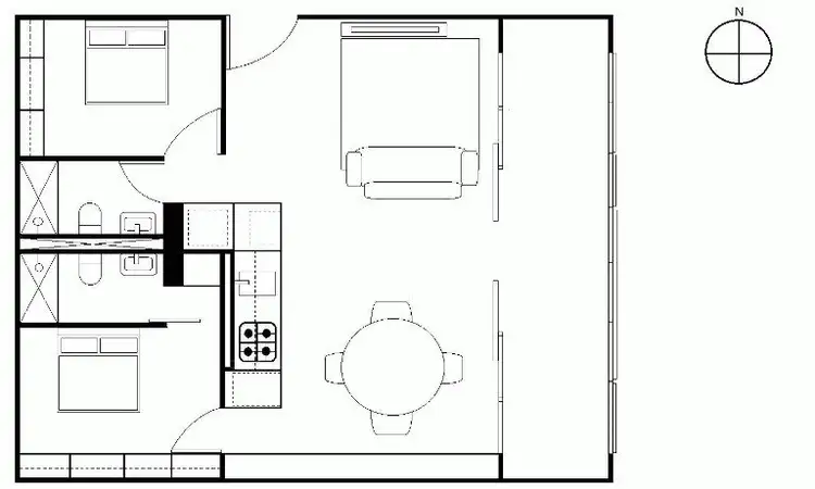 Floorplan of Homely apartment listing, 1310/65 COVENTRY STREET, Southbank VIC 3006