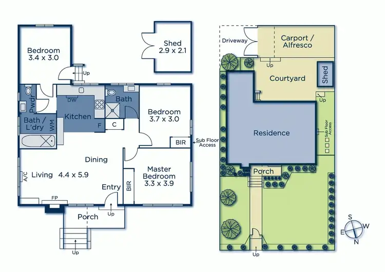 Floorplan of Homely house listing, 1/2 Condah Court, Ashwood VIC 3147