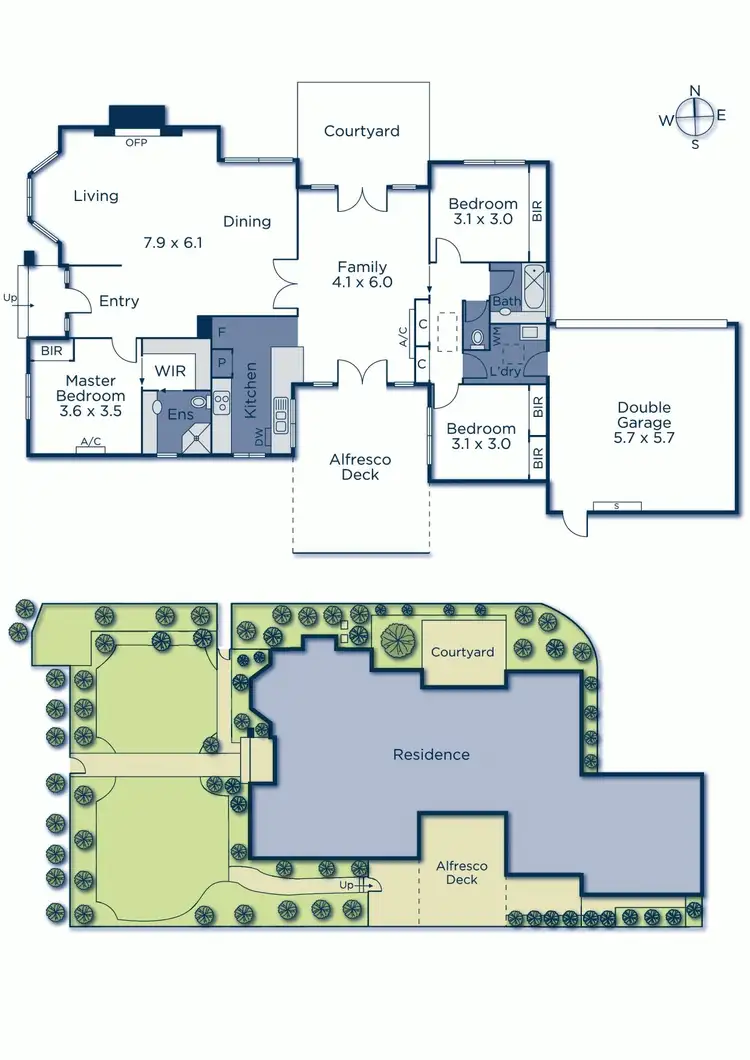 Floorplan of Homely townhouse listing, 1/35 Iris Road, Glen Iris VIC 3146