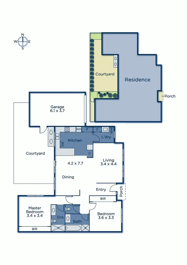 Floorplan of Homely townhouse listing, 2/11 Aylwin Avenue, Burwood VIC 3125