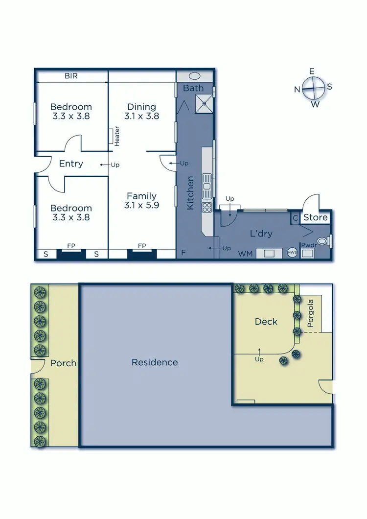 Floorplan of Homely house listing, 8 Carrington Avenue, Hawthorn East VIC 3123