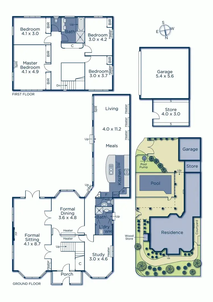 Floorplan of Homely house listing, 1A Kemsley Court, Hawthorn East VIC 3123