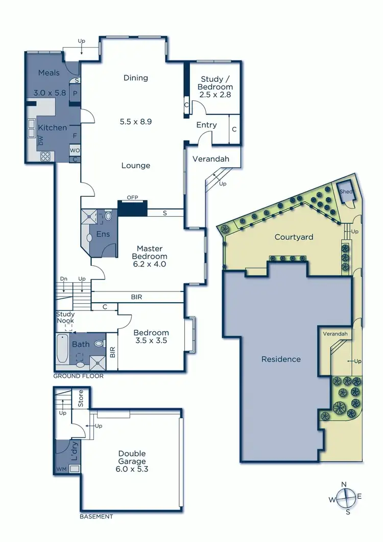 Floorplan of Homely townhouse listing, 29C Stanhope Grove, Camberwell VIC 3124