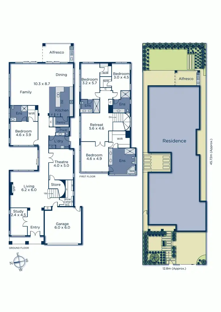 Floorplan of Homely house listing, 95 Rowell Avenue, Camberwell VIC 3124