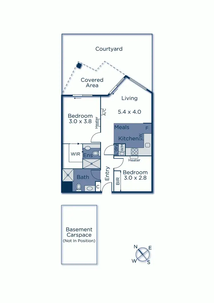 Floorplan of Homely apartment listing, G03/77 Nott Street, Port Melbourne VIC 3207