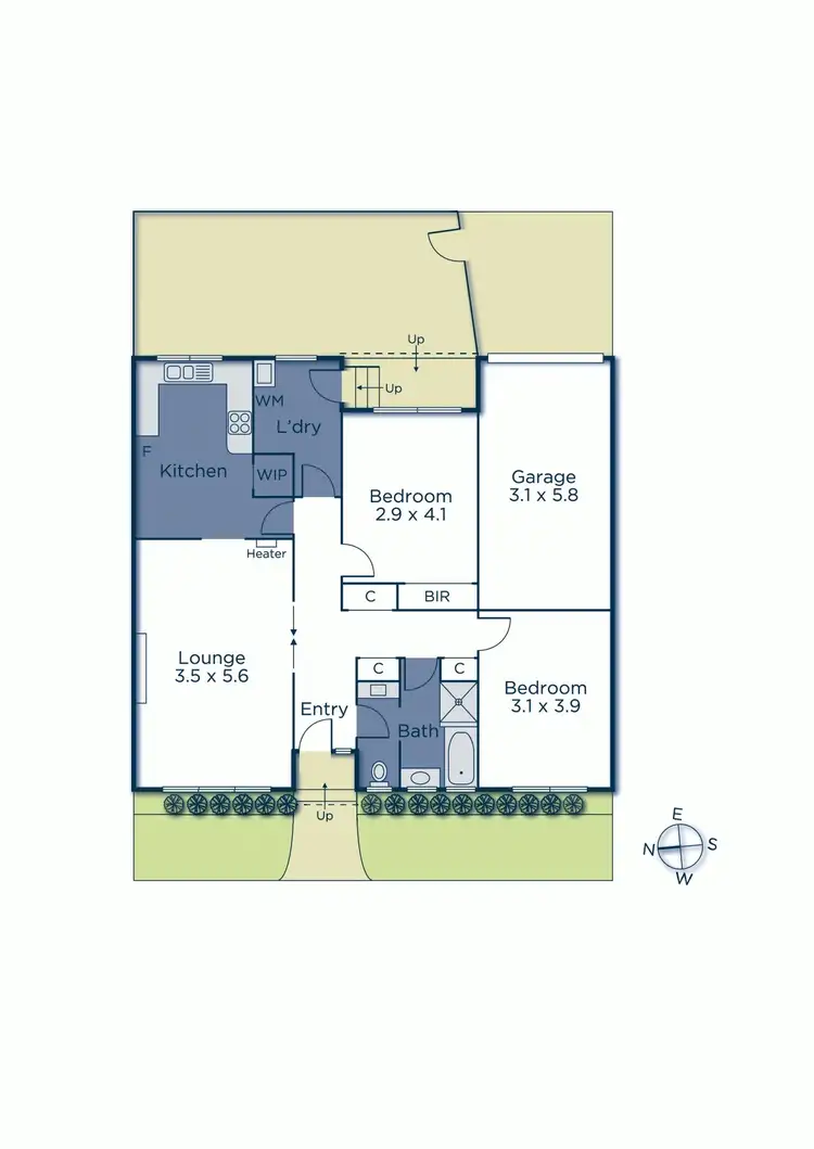 Floorplan of Homely unit listing, 2/43 Clifton Road, Hawthorn East VIC 3123