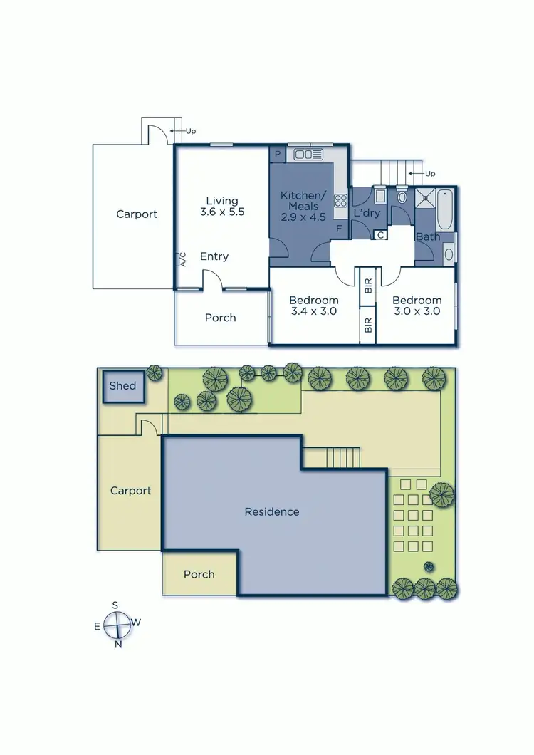 Floorplan of Homely unit listing, 2/37 Sixth Avenue, Burwood VIC 3125