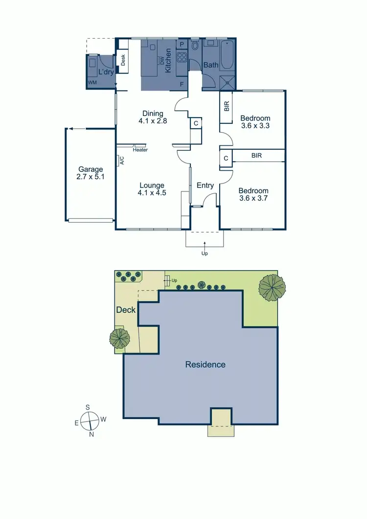 Floorplan of Homely unit listing, 2/3 Elphin Grove, Canterbury VIC 3126